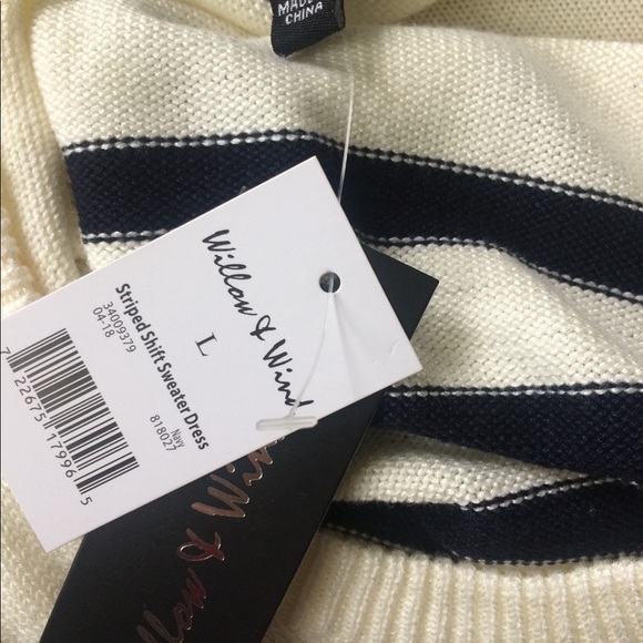 Striped Shift Sweater Dress - Picture 5 of 5